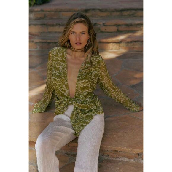 Savannah Morrow Chiara Silk Blouse NEW NWT - Picture 7 of 7